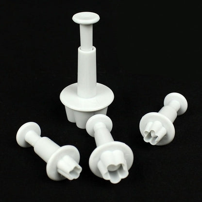 4pcs Plum Flower Fondant Cutter Tool