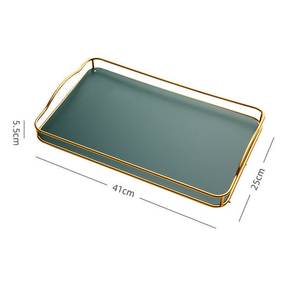 Household Rectangular Tea Tray Water Cup Storage