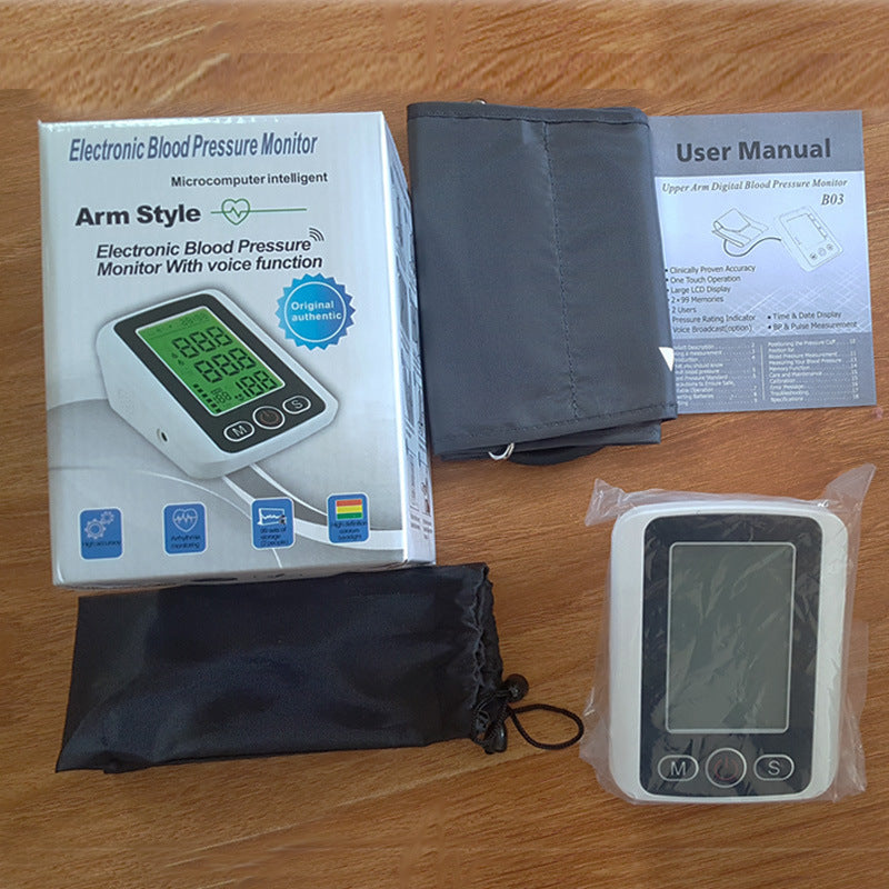Large Screen Voice Blood Pressure Monitor Arm Type with Backlight