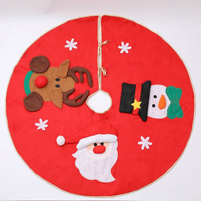 Christmas Tree Skirt Decorations Gift Scene Decor