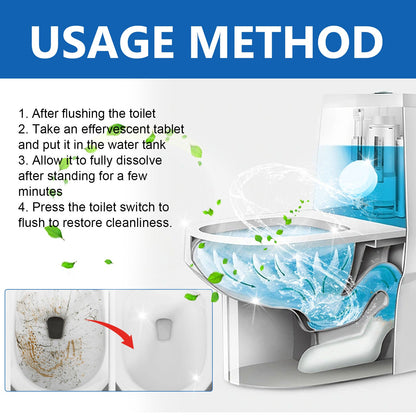 Toilet Cleaning Effervescent Tablet Household Descaling Deodorizing Odors Stains Toilet Stain Remover