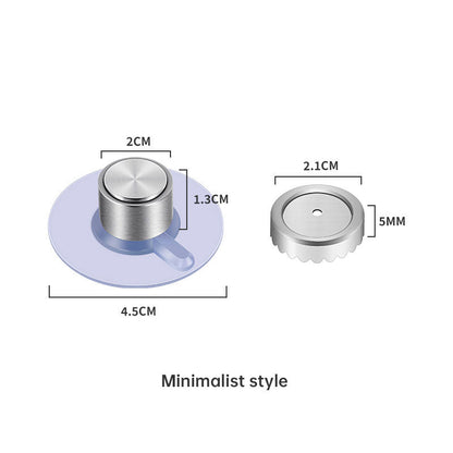 Stainless Steel Magnetic Soap Holder No Trace Paste Soap Holder in Toilet Soap Box Drain Rack Bathroom Shelf