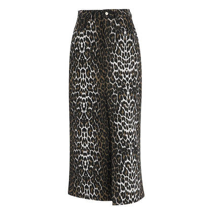 Leopard Ankle Skirt