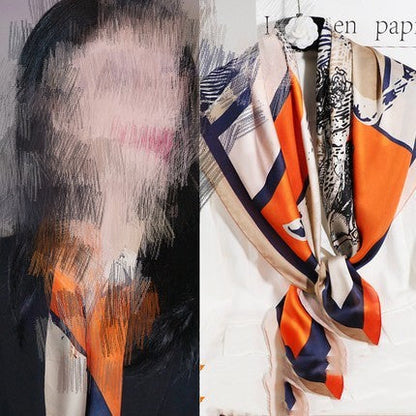 Women's New Geometric Square Scarves