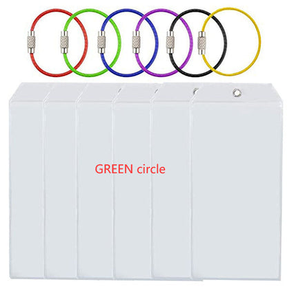 Luggage Label Vertical Transparent Sealed Waterproof ID Card Holder