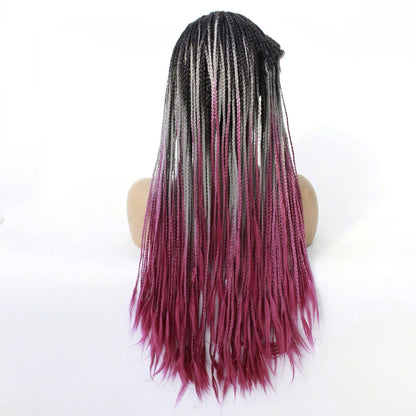 Europe Lady Double Braided Wig Black Fro