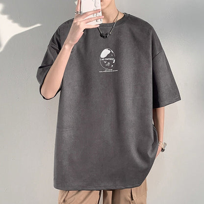 Heavy American Short Sleeve T-shirt Men's Top