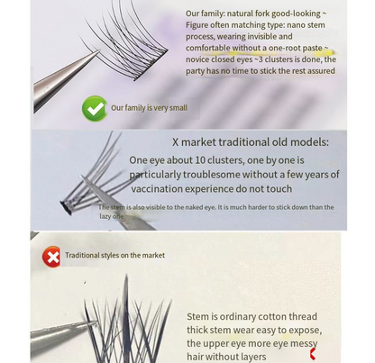 Lazy Fish Tail False Eyelashes Trilogy Natural Simulation Thick Single Cluster Lazy Series Deviruchi Eyelashes