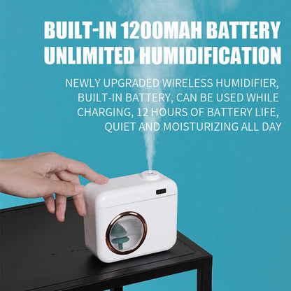 New Camera Mini Humidifier USB Charging Creative Night Light Silent Indoor Household Humidifier