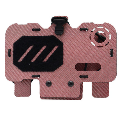 Tactical vest MOLLE system mounted carbon fiber tactical navigation board universal chest folding mobile phone carrier board