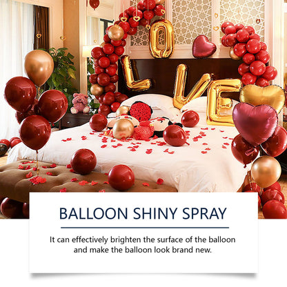 Latex Balloon Shine Spray, Long-Lasting Non-Oxidizing Enhanced Gloss Textured Atmosphere Spray