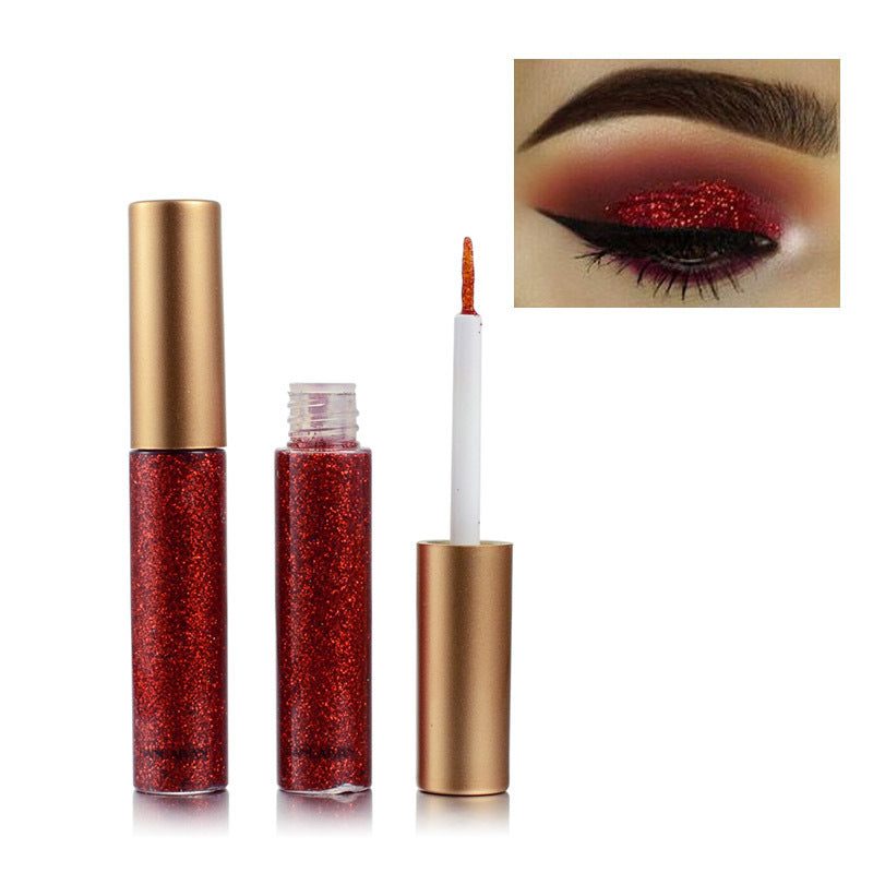 HANDAIYAN Explosive Glitter Liquid Eyeliner Set Sequin Pop Eyeliner Liquid 10 Pack