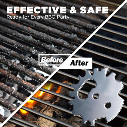 Kitchen small tools barbecue cleaner multifunctional bottle opener barbecue rack cleaning scraper cleaning scraper