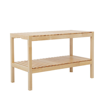 Shoe bench-Birch, 3 Tier Sturdy Shoe Bench Holds up to 300lbs for Entryway Bedroom Living Room Balcony,natural