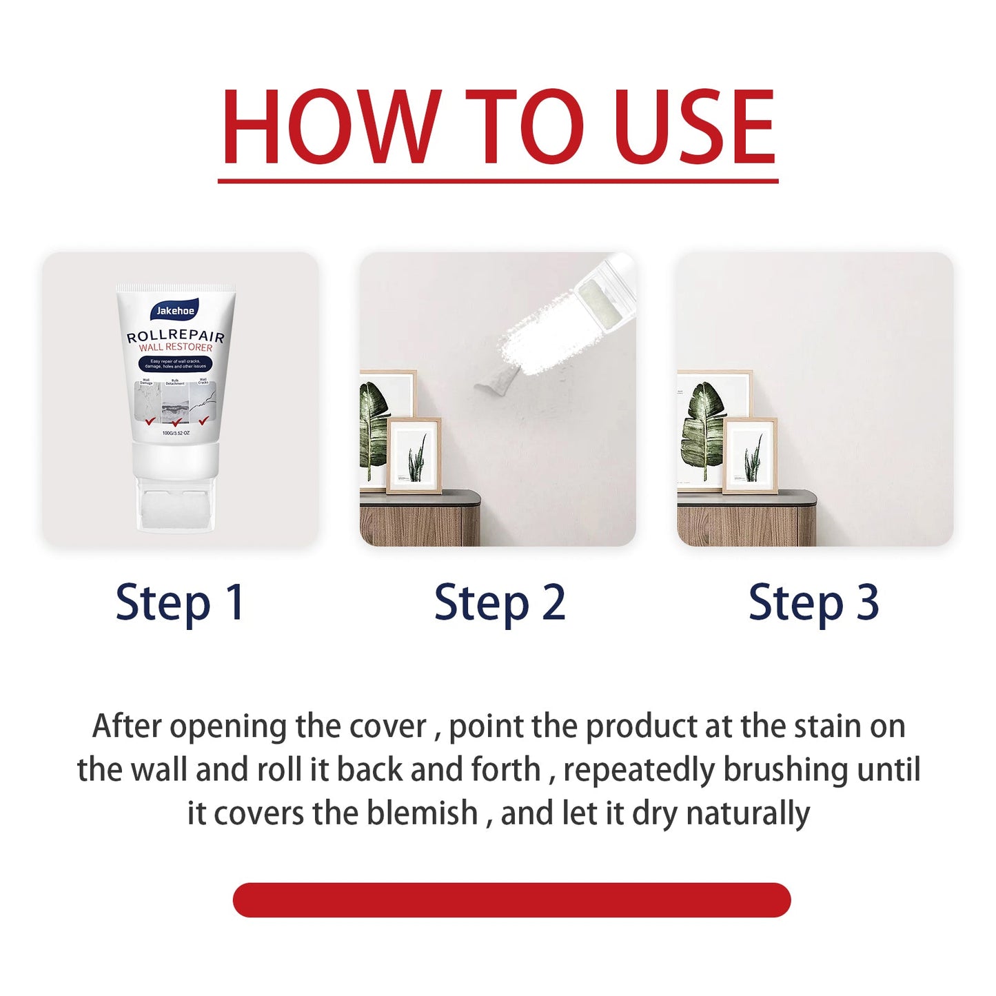 Wall Repair Paste Household White Wall Renovation Repair Paste Moisture Resistant Mildew Waterproof Interior Wall Repair