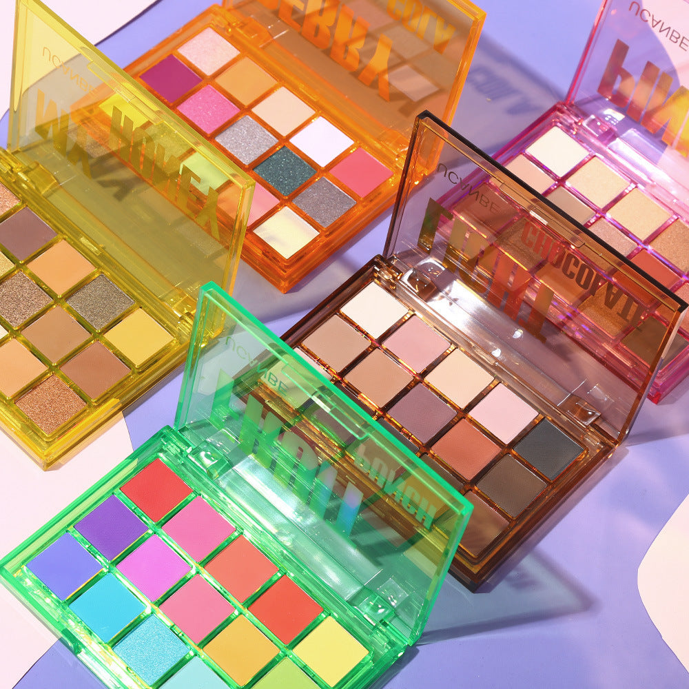 Ucanbe Sweetheart Party 15 Color Eyeshadow Palette Glitter Pearl Matte Color Export Makeup Palette