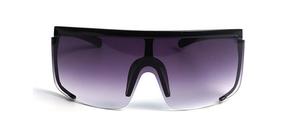 Personalized anti-ultraviolet large-frame white mercury sunglasses exaggerated one-piece anti-sputum and anti-splash glasses（HM-009）