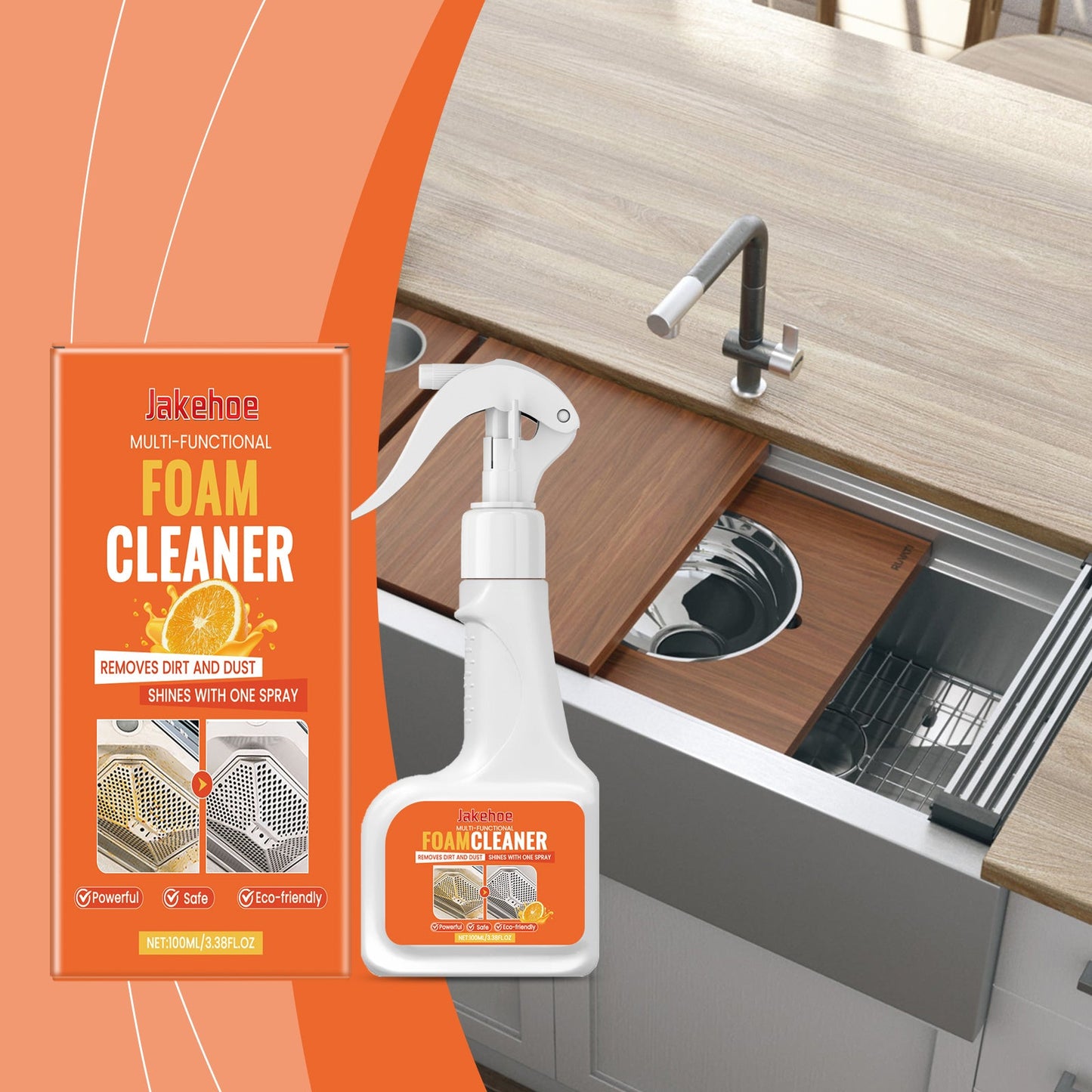 Multi-Purpose Cleaner Foam Cleaner Multi-Purpose Household Items Dissolve Stains And Remove Oil