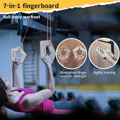 1/2PCS Climbing Pull-Up & Hangboard: Finger & Forearm Strengthener for Rock Climbing Training