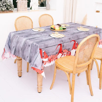 Christmas Decoration Creative Christmas Printed Tablecloth Table Flag Christmas Desktop Decoration Supplies