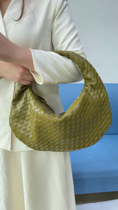 Large size women's woven bag large capacity hand-held armpit bag women's bag