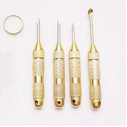 1Set Portable 4in1 Multi Tool Set Cross Screwdrivers Ear Pick Ear Cleaners Keychain Health Care Tools