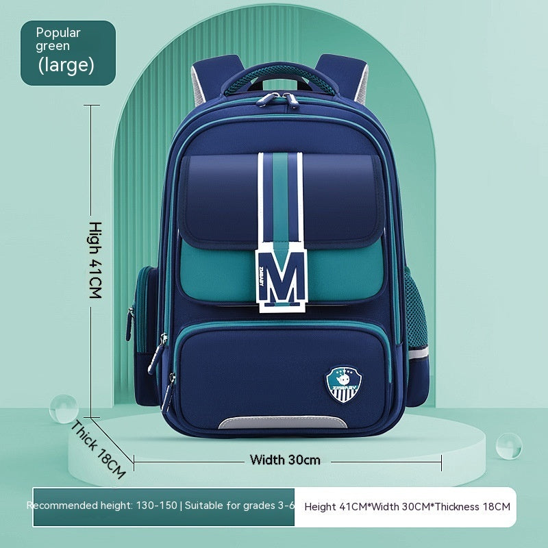 Spine-Supporting Primary School Backpack for Children