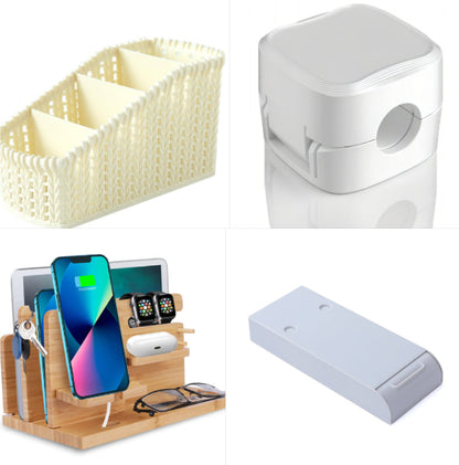 Magnetic Cable Clip Under Desk Cable Management Adjustable Cord Holder Wire Organizer And Cable Management Wire Keeper
