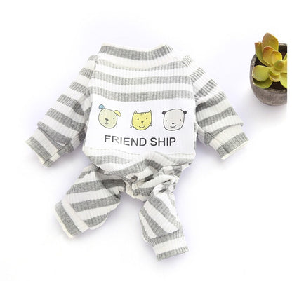 Pet Soft And Comfortable Home Clothes Small Dog Pajamas Base Coat