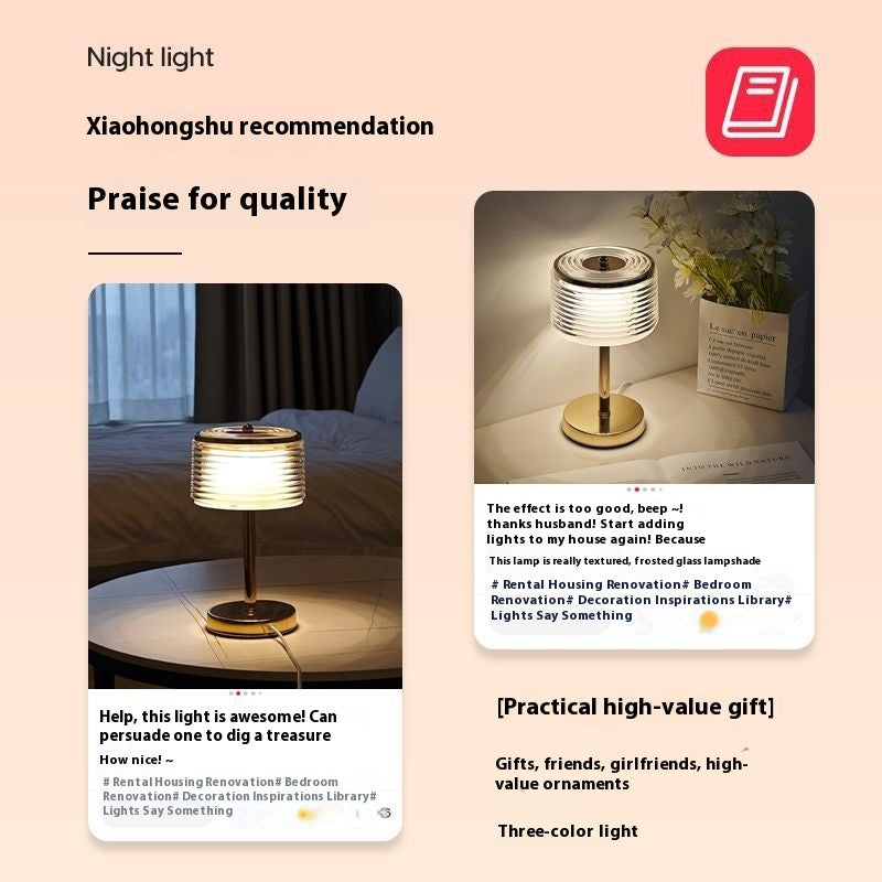 Modern Minimalist Bedside Decorations Creative Small Night Lamp