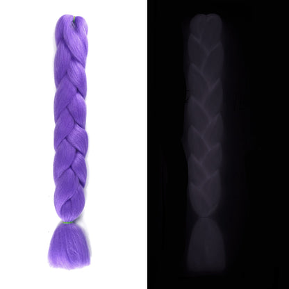 Luminous Fluorescent Chemical Fiber Wig Big Braid