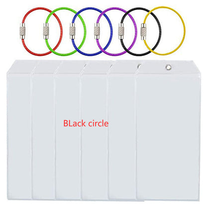 Luggage Label Vertical Transparent Sealed Waterproof ID Card Holder