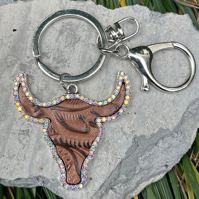Retro Western Style Handbag Pendant Keychain