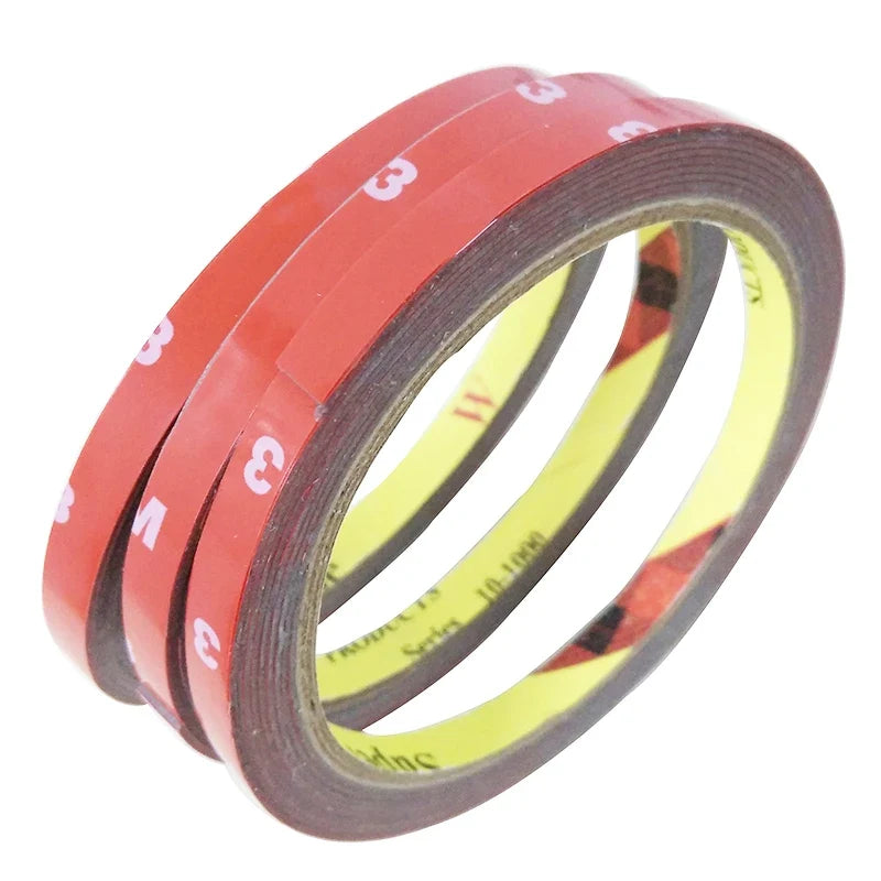 1pc 0.8CM Width Car Sticker for 3M Double Foam Faced Adhesive Tape Auto Glue Sticker Multi-function Car Accessories Car-styling