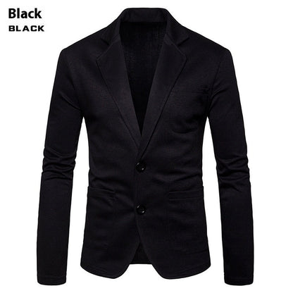 Simple Lapel Two-button Single Western Coat