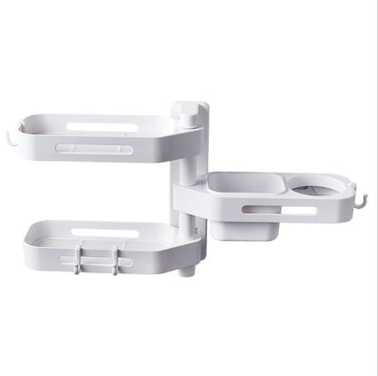 Rotating Wall Mounted Storage Box Punch Free Plastic