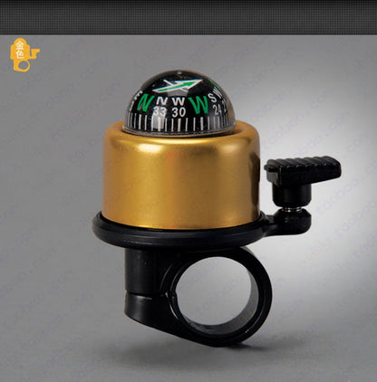 Bike Handlebar Bell with Compass & Horn