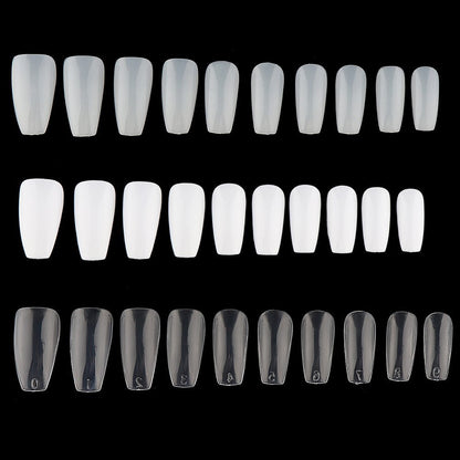 Long Ballerina False Nails Full Coverage