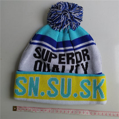 NEW Skiing Hats for Christmas  Women Warm Winter Knitting Skating Skull Cap Hat Beanies Turtleneck Caps Ski Cap Snowboard Hat
