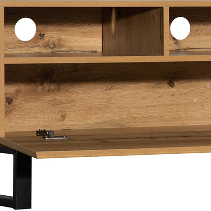 Modern TV Stand for 80'' TV with Double Storage Space