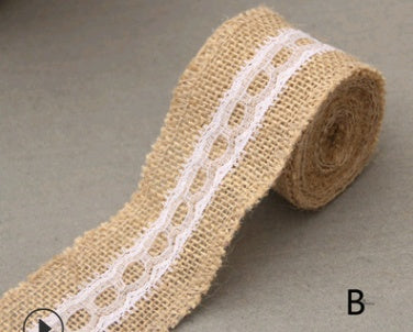 Lace Linen Roll, 5CM Wide, DIY Christmas Decor