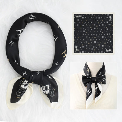 Silk Scarf Women's Sunscreen Beach Imitation Silk Versatile Silk Scarf Neckband