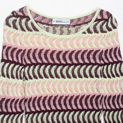 Style Women's Fashion Casual Long Sleeve Fitted Knit Dress