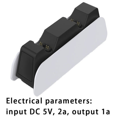 Suitable for PS5 wireless controller dual seat charging P5 controller charging dock with LED display PS5 headphone jack