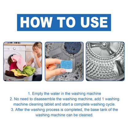Washing Machine Cleaning Effervescent Tablet, Washing Machine Slot Stain Cleaner Effervescent Tablet Automatic Cleaning