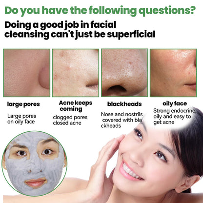 Clean And Apply Bubble Mask, Moisturizing Apply Removing Blackhead And Pimple Oxygen Cleansing Mud Mask