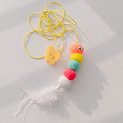 Cat Toys Simulated Cute Toys Funny Self-hey Interactive Toy Rope Grabbing Mouse Telescopic Hanging Cat Pet Supplies