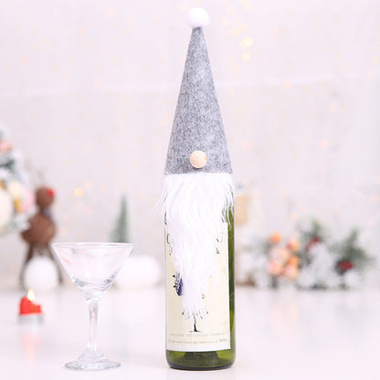 Christmas Wine Bottle Socks Decor
