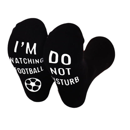 Letter Non-slip Football Middle Tube Cotton Socks