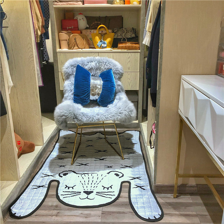 Baby Play Mat, White Tiger Rug